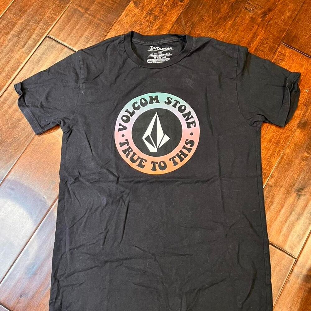 Volcom Men's Black Cotton T-shirt Size S